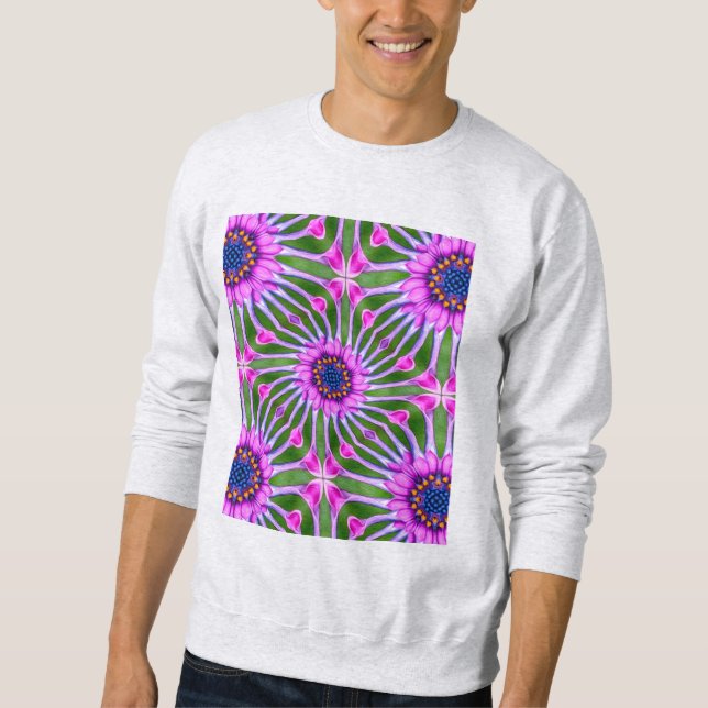 Sudadera Patrón de margarita estética (Anverso)
