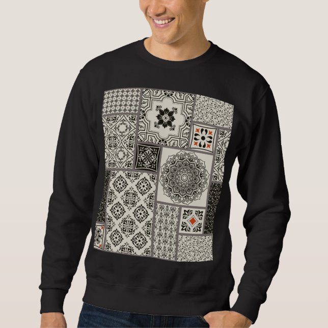 Sudadera Patrón de mosaico de la alfombra mallónica islámic (Anverso)