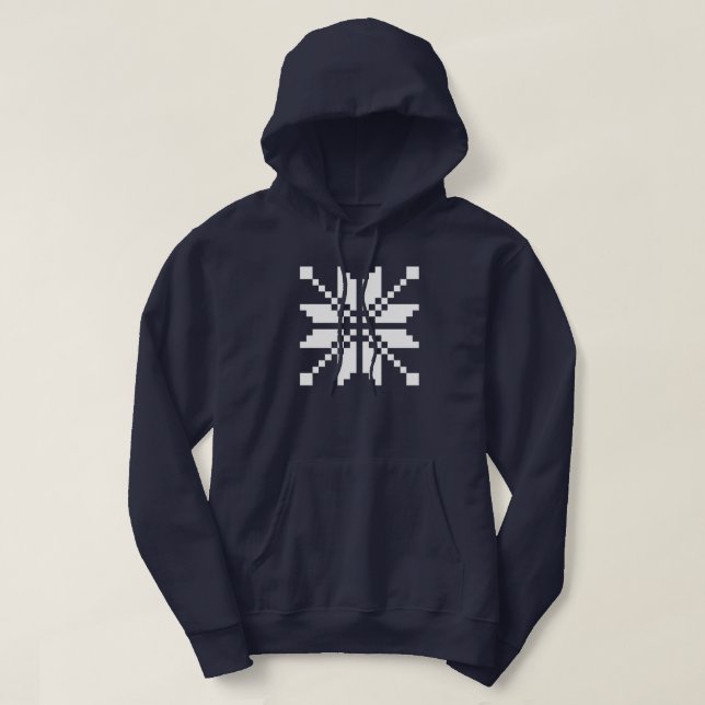 Sudadera Patrón de Navidades de copos de nieve de Navidad (Diseño del anverso)
