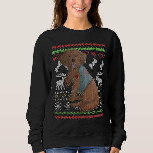 Sudadera Patrón de Navidades feos X del perro de Cockapoo S