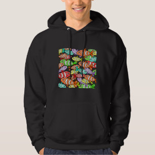 Sudadera Patrón De Pescado Subacuático Escuela De Pescado D