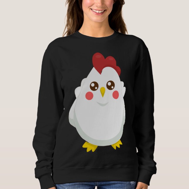 Sudadera patrón de pollo (Anverso)