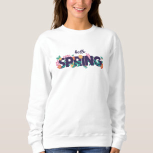 Sudadera Patrón de primavera bellas flores