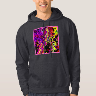 Sudadera Patrón de radiación brillante brillante