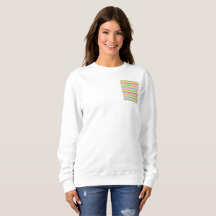 Sudadera Patrón de rayas dibujadas a mano