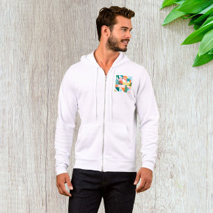 Sudadera Patrón de resumen geométrico moderno Retro negrita