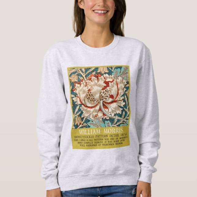 Sudadera Patrón de succión de miel - Diseño de William Morr (Anverso)