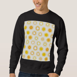 Sudadera Patrón de Suns de Doodle dibujado a mano