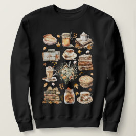Sudadera Patrón Estético Esencial Favorito de Otoño