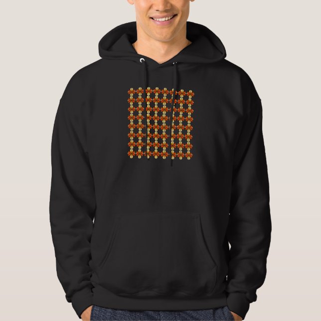 Sudadera Patrón floral geométrico (Anverso)