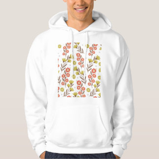 Sudadera Patrón floral lindo, fondo fluido.