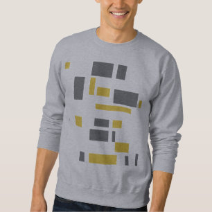 Sudadera Patrón geométrico gris amarillo moderno, simple y 