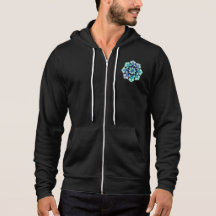 Patrón geométrico masculino Bella Canvas Hoodie