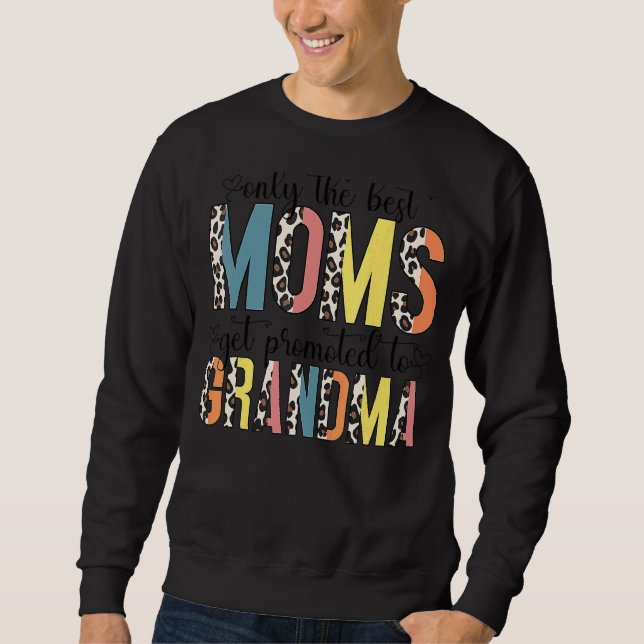Sudadera Patrón Leopard Sólo Las Mejores Mamás Que Se Promo (Anverso)