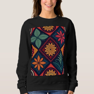 Sudadera Patrón mágico de las flores