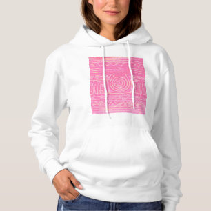 Sudadera Patrón mesopotamiano sumeriano antiguo rosado