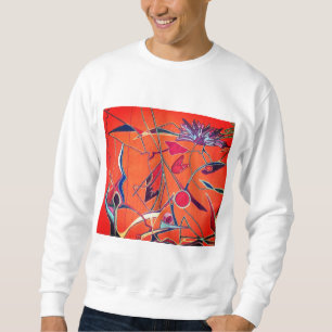 Sudadera patrón naranja