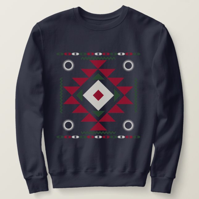 Sudadera Patrón nativo americano (Anverso del diseño)