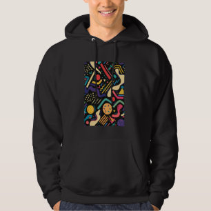 Sudadera Patrón retro estilo Art Vintage de los años 80
