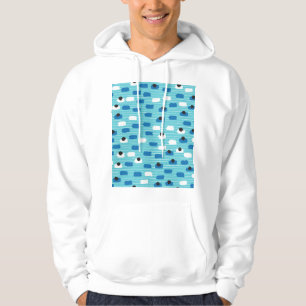 Sudadera Patrón sin fisuras de pincel, dibujado a mano.