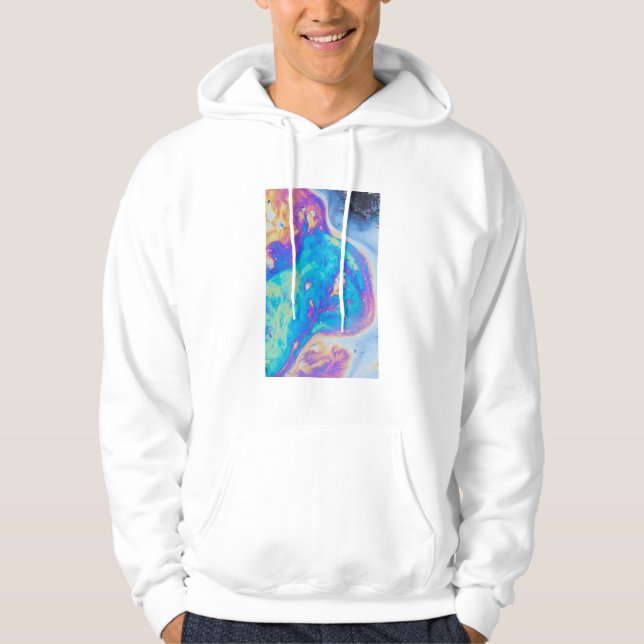 Sudadera Patrones de aceite coloridos, Canadá (Anverso)