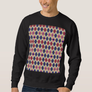 Sudadera Patrones geométricos: Ilustra textil tradicional
