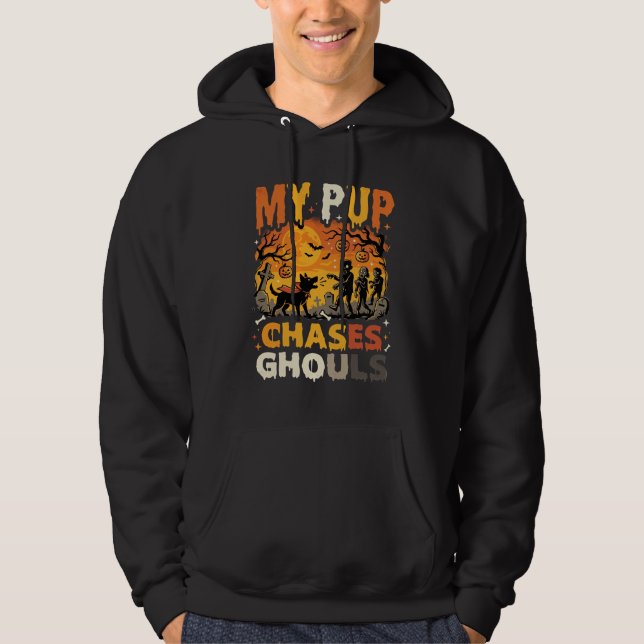 Sudadera Patrulla del Cementerio de Perros de Halloween (Anverso)
