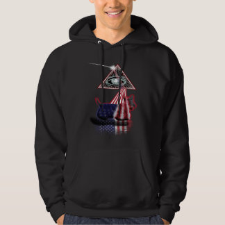 Sudadera Patterdale Terrier Bandera de EE. UU. Prisma Retro
