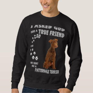 Sudadera Patterdale Terrier Dice Que Mamá Papá Imprime Trab