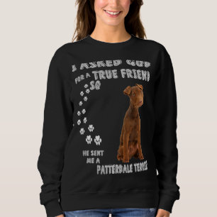 Sudadera Patterdale Terrier Dice Que Mamá Papá Imprime Trab