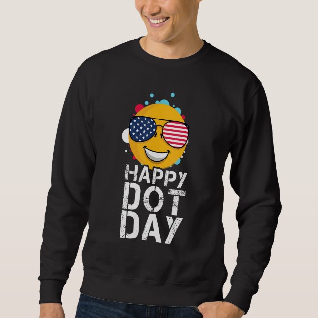 Sudadera Pattern Colorful September Happy International Dot (Anverso)