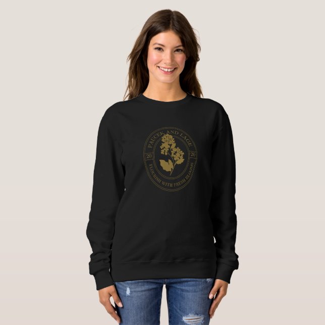 Sudadera Paucek & Lage – Prosperar con Flores Frescas (Anverso completo)