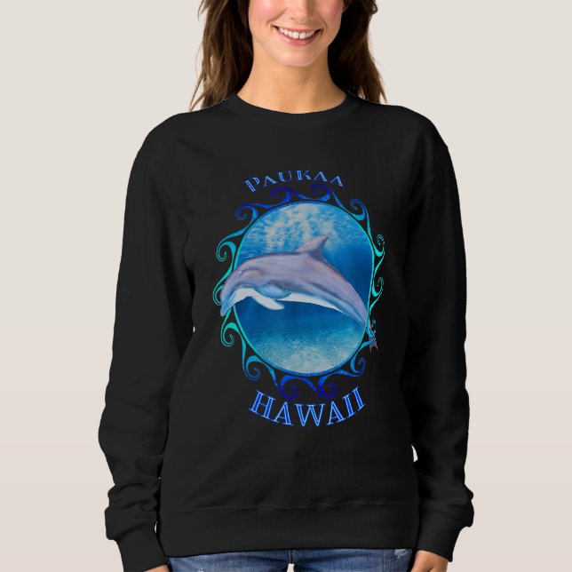 Sudadera Paukaa Hawaii Hi Vacation Souvenir Dolphin (Anverso)