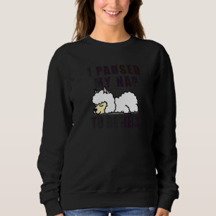 Sudadera Pausé Mi Sueño Para Estar Aquí Alpaca De Pijama