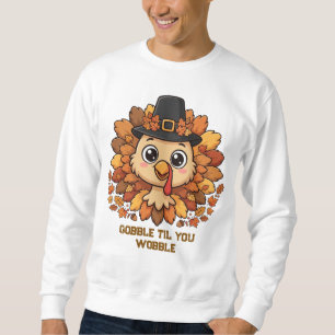 Sudadera * Pavo de Acción de Gracias Adorable Grazna Hasta