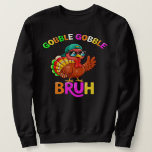 Sudadera Pavo de Acción de Gracias Bruh Gorjeo Niños Niñas 
