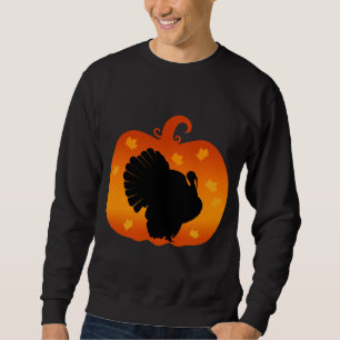 SUDADERA PAVO DE ACCIÓN DE GRACIAS CALABAZA ESTACIÓN OTOÑAL
