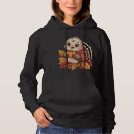 Sudadera pavo de acción de gracias calabaza hojas de otoño