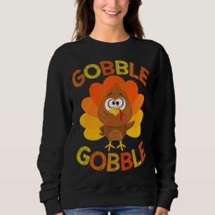 Sudadera Pavo Gobble Gobble Lindo Peregrino Niños Que