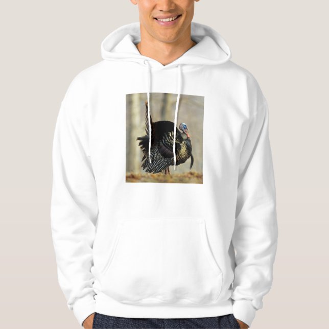 Sudadera Pavo macho pavoneándose, Illinois (Anverso)