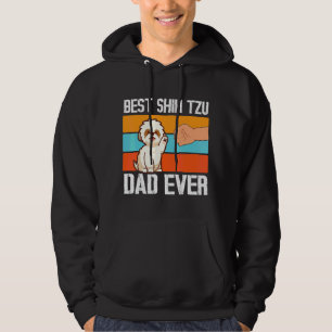 Sudadera Paw A La Mano Del Mejor Padre De Perro Shih Tzu Fe