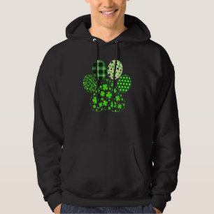 Sudadera Paw de perro lindo irlandés en St Patrick's Day Lu