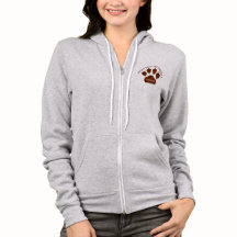 Paw Print in Brown con nombre de negocio LIGHT