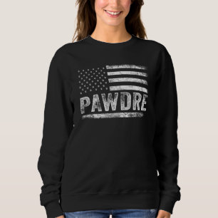 Sudadera Pawdre para hombres bandera de EE. UU. Pata de per