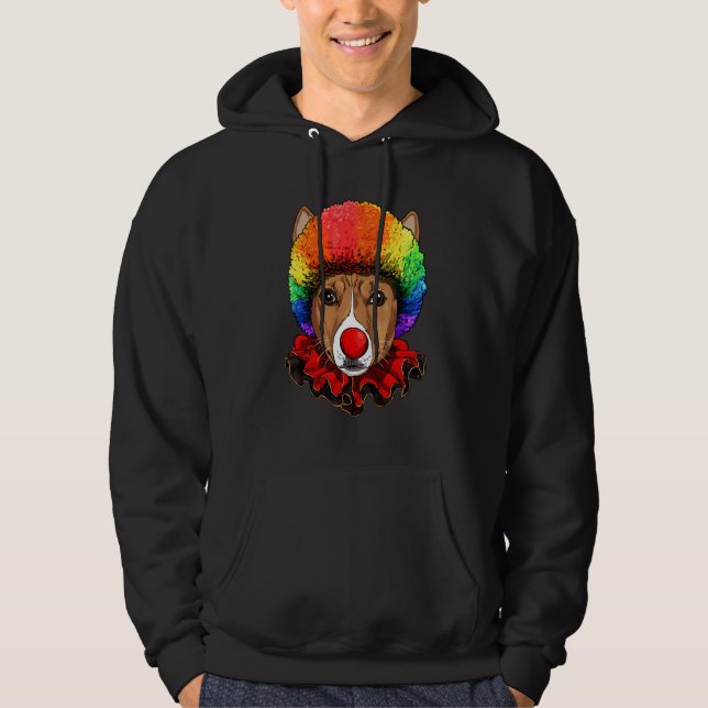 Sudadera Payaso Basenji Africano Personal de Carnaval de Ci (Anverso)