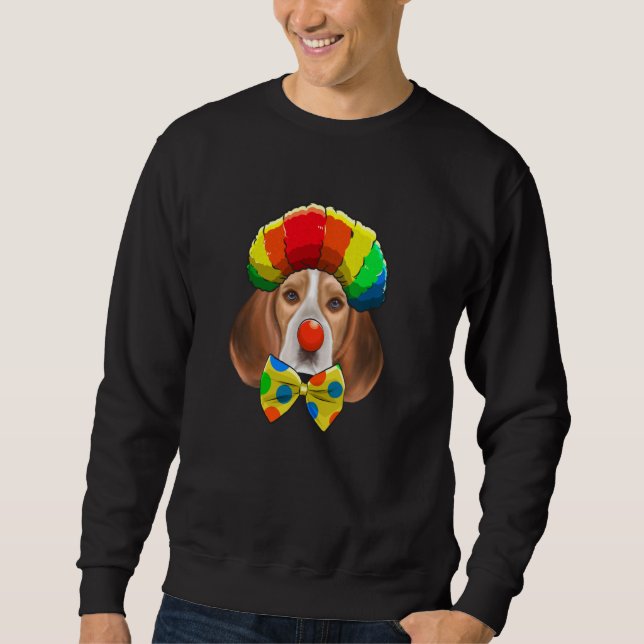 Sudadera Payaso Beagle Circus Dog (Anverso)