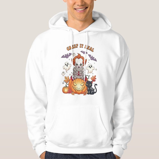 Sudadera Payaso de Halloween que se arrastra de verdad (Anverso)