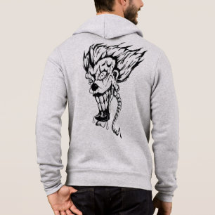Sudadera Payaso malvado Hombres Bella+Canvas Hoodie de Zip
