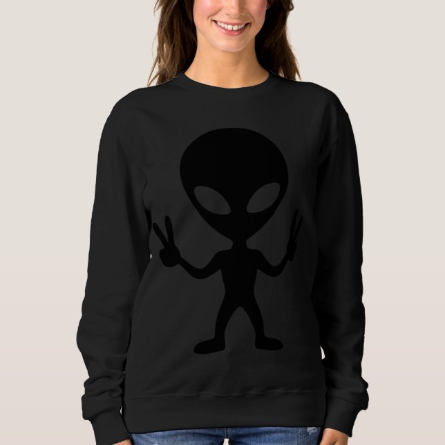 Sudadera paz alienígena (Anverso)
