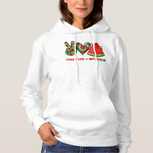 Sudadera Paz Amar la sandía la paz amor la sandía día yo